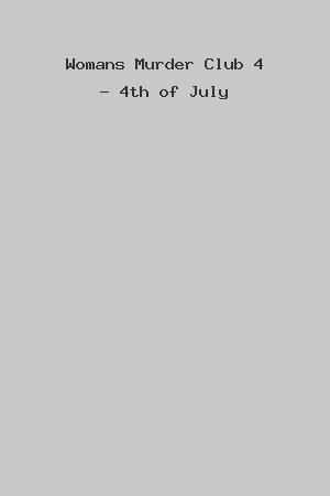 Womans Murder Club 4 - 4th of July cover